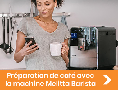 Préparation de boissons avec la machine Melitta Barista